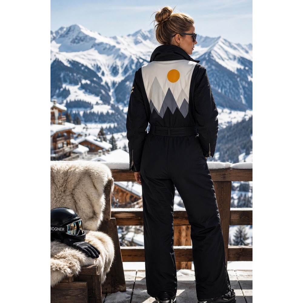 Vintage 80s Bogner West Germany Ski Suit Alpine Mountain Zip Off Jumpsuit 10 L